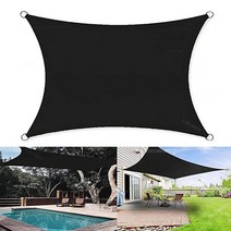 파고라 야외 정자 조립식 테라스야외 차양 방수 그늘막 정원 파티오 자동차 캔버스 천막 직사각, 03 black_08 3x6m