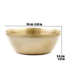 싱잉볼 명상 용품 긴장해소 황동 마시는 그릇 길조 50ml 티베트 공물 거룩한 물 컵 크고 작은 그릇 가정 39 s 선물 장식, 10cm