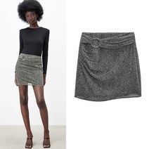 ZARA 애니멀 프린트 스커트 미니 치마 2297741