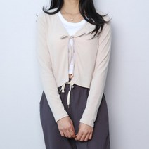 파라노말샵 골지 리본 크롭 가디건(파라노말샵)