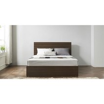 가린 갤러리 호텔 킹평상침대 사이즈 프레임 미니멀 K, 월넛