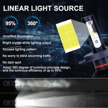 H4 LED H7 Canbus 22000LM 높은 전원 전조등 H1 H3 H8 H9 9005 9012 전구 터보 램프, 04 H3, 01 4300 천개 흰색 노란색