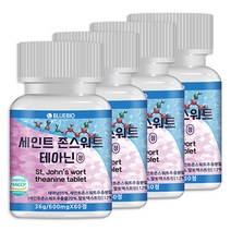 세인트 존스워트 테아닌 정 60정 600mg 세로토닌 영양제, 4통