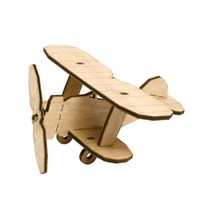퍼즐피플 3D 영공방 배/비행기/자동차 입체퍼즐모형, 3D목재 아기비행기-복엽기 아기시리즈, 1Ea