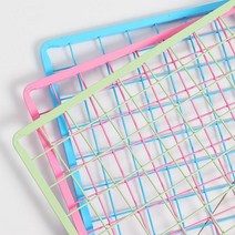 컬러 메쉬망 600x1200mm 휀스망 철망 인테리어 진열대, 크롬