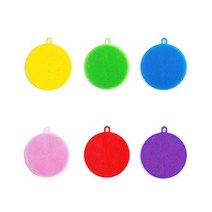 리츠 원형 실리콘 수세미 다용도 실리콘 수세미 5pc 10pc, 10개, 1개