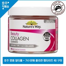 호주산 명품 네이쳐스 웨이 뷰티 예쁜 피부 말티톨 + 가수분해 콜라겐 펩타이드 영양제 40 구미, 40정, 1병