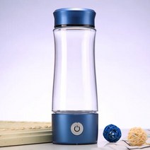 미니 수소수 정수기 물통 물병 DrVoda- SPE + PEM 휴대용 수소가 풍부한 물컵 메이커 유리 병 400ml H2 플, 02 파란