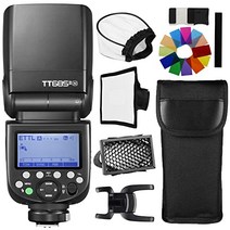 [Godox 정규 대리점]GODOX TT685II-N 플래시 스트로보 GN60 i-TTL Speedlite 클립 온 스트로브 HSS 18000S 고속 동기 0.1-2.6 S 리사이클 시간 290 풀 파워 2.4 G 무선 X 시스템 Nikon 카메라에 대응용 [품]