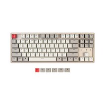 Keychron K8 87키 텐키리스 레이아웃 핫 스왑 가능 무선 블루투스 기계식 키보드 맥 윈도우용 멀티태스킹 USB 유선 게이밍 키크론 브라운 스위치 알루미늄 프레임 포함1, Keychron Blue Mechanical Switc