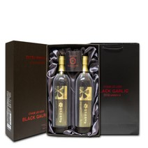 참조은 흑마늘 즙 엑기스 선물세트 750ml x 2병 / 국내산 마늘 100일 숙성 발효진액+사은품