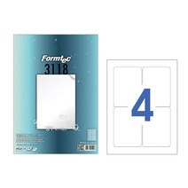 wl1583 폼텍 레이저용방수라벨PP-3118/10매 오피스용품/사무용품/사무실용품/사무비품/회사비품/문구류/문구용품/복사용지/프린터용지/전산용지, 단일 1장당 칸 수