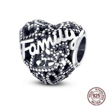 PANDORA 판도라 오리지널 판다 팔찌 목걸이 925 실버 컬러 동물 하트 모양의 매력 비즈 여성 펜던트 DIY 쥬얼리, CMS1518