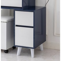 사선다리 화장대옆 저소음 2단서랍장 300 기숙사 드라마 파우더룸 미용실, 네이비