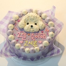 댕밥 강아지 생일파티 커스텀 수제 도시락케이크, 노랑, 오리, 간식5종