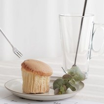 깔끔하고 위생적인 무광 스텐 롱스푼 롱포크 롱티스푼 머들러 3p, 스푼3P