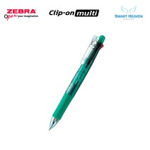 제브라 볼샤 클립온 멀티펜 4색 볼펜 0.7mm + 샤프 0.5mm B4SA1, 그린, 1개