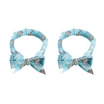 럽마펫 강아지 쿨 스카프 2p 세트, 블루 2개