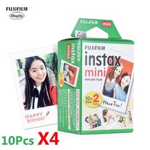 후지 필름 인스탁스 미니 8 9 인화지 화이트 필름 40 개 후지 후지 필름 인스턴트 카메라 인스턴트 미니 8 9 7s 25 50s 90, 화이트 무지, 40장