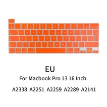 키보드 스킨 루프 포인트 키캡 커버 키스킨 2021 노트북 macbook pro 48, 유-코랄 오렌지