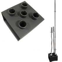 스탠드 바벨봉홀더 역기봉정리대 중량봉거치대, 5홀