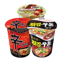 [농심] 신라면 소컵 6개 + 튀김우동 소컵 6개 + 짜파게티 범벅 소컵 6개, 필수선택:신라면컵6입+짜파범벅컵6입+튀김우동컵6입