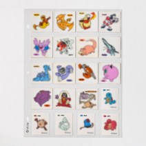 하이하바 포토카드 속지 26종 3공 바인더 미니포카북 사진앨범 스크랩북 씰스티커 엽서 월팸 인스 유희왕카드 띠부띠부씰 굿즈보관 띠부북, 20포켓(20칸) 10매