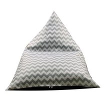 빈백소파 다기능 줄무늬 손잡이 거실 대용량 패션 홈 의자 슬리브, Grey Waves