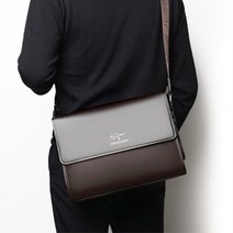 남성 교회 예배용 성경 수납 가죽 옆 가방 아빠크로스백 50대아빠가방 여행가방 남자메신저백 메신져백