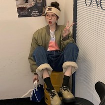 코코블랑 밍크기모 데님와이드팬츠