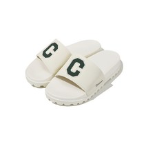 커버낫 남성 슬리퍼 C 로고 슬라이드 그린