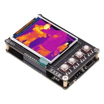열화상카메라 누수탐지기 열감지카메라 3.4 인치 tft 스크린 lcd 디스플레이 mlx90640 디지털 적외선 열 화상 카메라 온도 센서 휴대용 ir 온도계 카메라, 배터리 없이