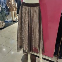 샤트렌 [이민정착용상품][인기상품] 여성스러운 무드의 A라인 샤 풀밴딩 롱스커트 HCBFSK101