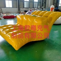 바나나 에어바운스시소 바이킹 놀이터 에어바운스 시소 에어 풍선 가정용 신제품 파티 에어바운스행사용, W모양 대형 시소