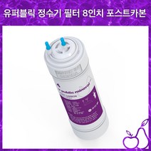 유퍼블릭 미네랄 정수기필터 8인치(24cm) 한방향 포스트카본, 1개
