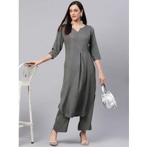 Idalia 여성용 레이온 쿠르타 팔라초 바지 XS 블랙 정품보장