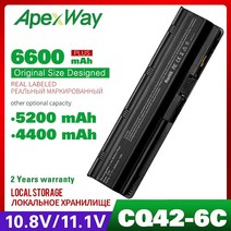 Apexway MU06 노트북 배터리 HP 파빌리온 DM4 DM4T DV3 Dv7-2100 G4 G6 G7 G62 G62T G72 HSTNN-Q62C 593553-001, 협동사, 5200mAh