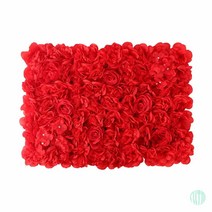 플라워월 조화 꽃벽 레드 60X40CM 벽인테리어 플랜트월 벽조경 조화장식