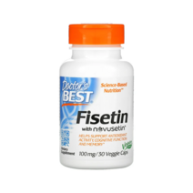 닥터스 베스트 피세틴 100mg 베지캡슐 30정 폴리페놀 검양옻나무 줄기 Doctors Best Fisetin Novusetin, 1개, 기본