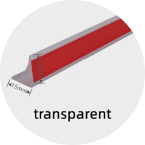 월풀욕조 매립욕조 월풀스파 매립형욕조 물스토퍼 차단기 샤워 건조 습식 분리 홍수 장벽 방수 주방 벽 코, 02 transparent_01 length 50cm