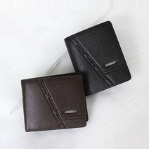 아빠 남친 가죽 중지갑 반지갑 선물 학생 직장인 클래식 중년 남성 중저가 접는지갑