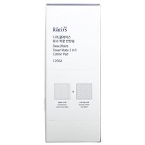 Dear Klairs Toner Mate 2 In 1 Cotton Pad 60 Compressed/60 Sponge Cotton Pads