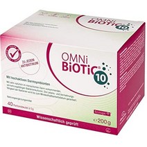 독일 OMNi BiOTiC 옴니 바이오틱 10 프로바이오틱스 영양제 5g 30포 150g 건강식품 프리바이오틱스, 5g 40팩