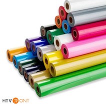 HTV론트 시트지 30.48cm X 4.877m 커팅 품질을 높여주는 투명 PET 속지 실루엣 카메오 포트레이트 호환, 글로시 블루