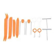 12PCS 자동 분해 설치 네비게이터 스크류 캡 패널 제거 수리 키트 세트 라디오 도어 트림 대시 리무버 도구, 한개옵션0