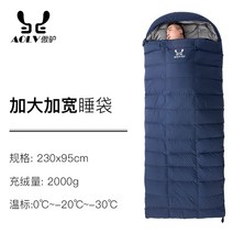 겨울 침낭 온열 백패킹 경량 겨울 모포 사계절 혹한기 이불 차박 극동 발열 캠핑 동계, 네이비 2kg, 1개