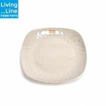 KT 사이즈 다양한 고급 멜라민 정사각 접시 돈가스 샐러드 스파게티 파스타 예쁜 그릇업소용 브런치 레스토랑 중국집 분식 식기 한식 일식, 로코_체리_정사각접시_9.75인치