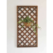 야외파티션 가정용 발코니 가벽 나무 화단 공간 분리, 60x120cm 야외파티션