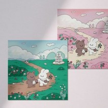 뱁새상점 산딸기 산톡희 엽서, 선택:02핑크동산, 단품