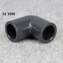 플랜지 후렌지 배관 미국 표준 ANSI SCH80 90 도 팔꿈치 SxS 커넥터 관개 PVC 파이프 피팅 플라스틱 물 1 개, 11 12 inch X ID21.34mm, 1개